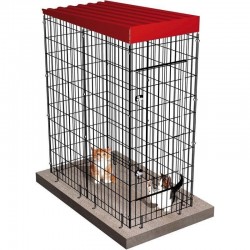 Jaula modular gatos y perros pequeños 0,89 m2